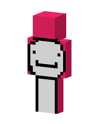 Pink Smiley Mask skin, 3D preview