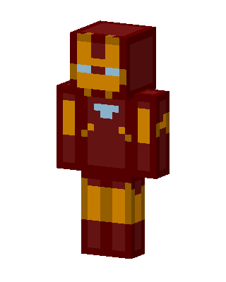 Iron Man skin, 3D preview