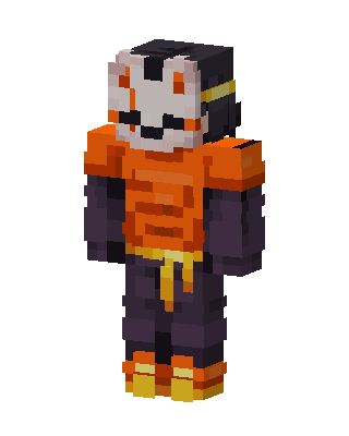 Ember Kitsune skin, 3D preview