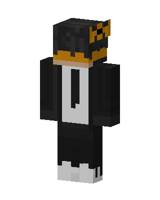Black Animal Boy skin, 3D preview