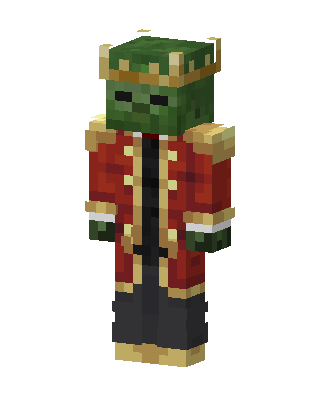 Zombie King skin, 3D preview