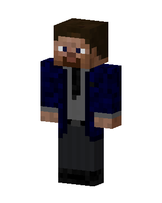 Blue Suit Boy Minecraft skin