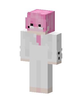 White Cutie Girl skin, 3D preview