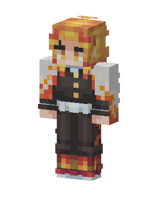 Kyojuro Rengoku skin, 3D preview