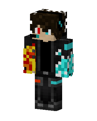 Flame Frost Hoodie skin, 3D preview