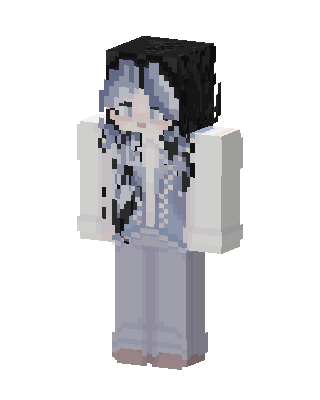 White Anime Girl Minecraft white skin