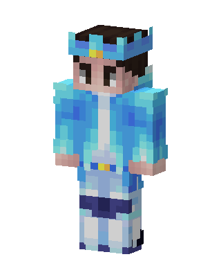 Blue Royal Boy skin, 3D preview