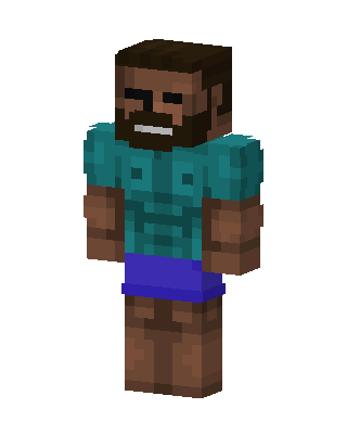 Bearded Steve Minecraft skin