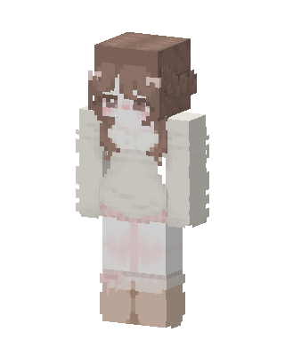 Cozy Bunny Girl skin, 3D preview