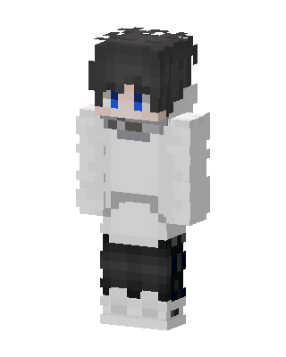 White Player Boy skin, 3D preview