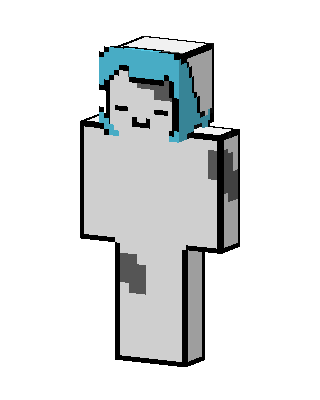 Gray Player Girl Minecraft cute skin