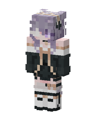 Lavender Goth skin, 3D preview
