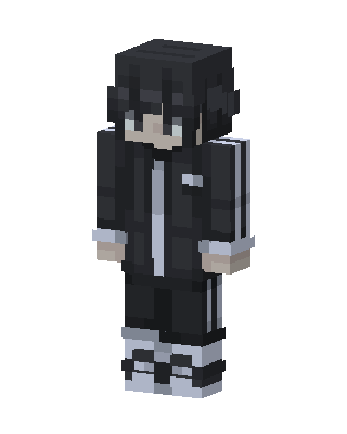 Monochrome Hoodie Boy Minecraft skin