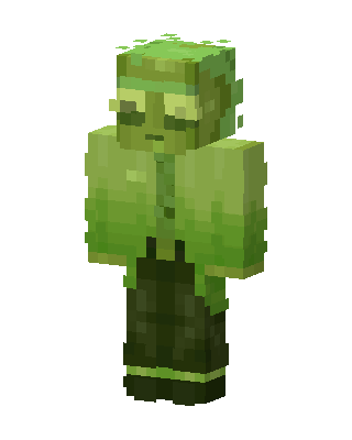 Moss Zombie skin, 3D preview