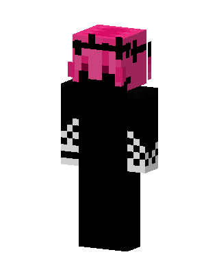 Black E-Girl Minecraft e-girl skin