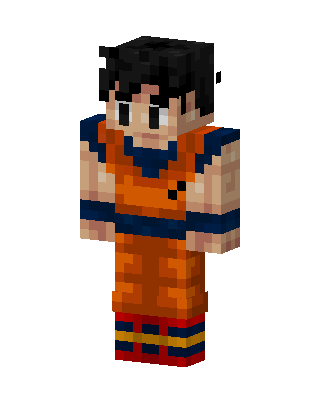 Goku skin, 3D preview
