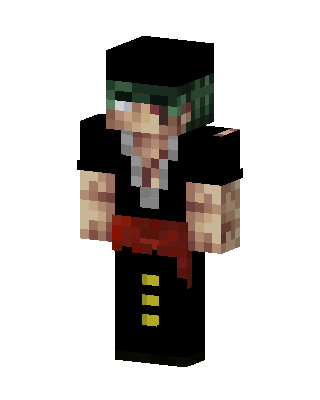 Roronoa Zoro skin, 3D preview