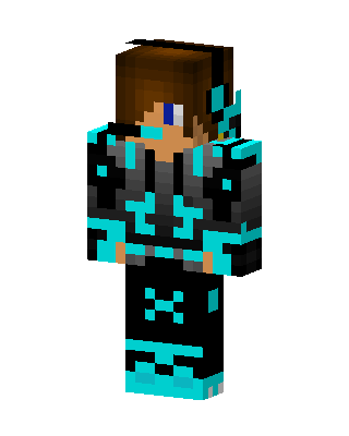 Cyan Circuit skin, 3D preview
