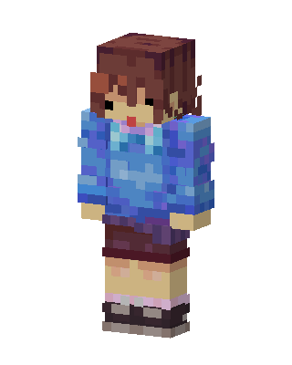 Frisk skin, 3D preview
