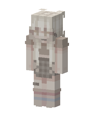 White Cutie Girl skin, 3D preview