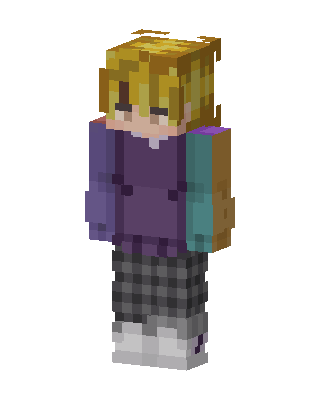 Cozy Plaid Pants skin, 3D preview