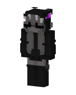 Shadow Cat Hoodie skin, 3D preview