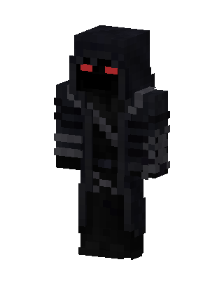 Black Caped Villain Boy skin, 3D preview