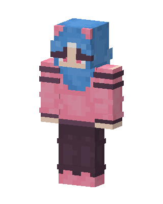 Pink Anime Girl Minecraft pink skin