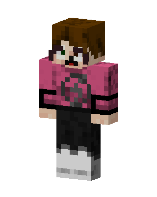 Pink Hoodie Boy skin, 3D preview