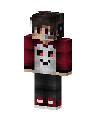 Sans Hoodie Gamer skin, 3D preview