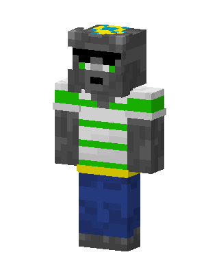 Cool Stone Golem skin, 3D preview