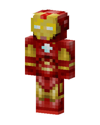 Iron Man skin, 3D preview