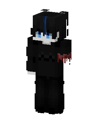 Black Ninja Boy skin, 3D preview