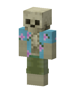 Beach Skeleton skin, 3D preview