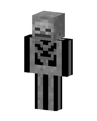 Gray Skeleton skin, 3D preview