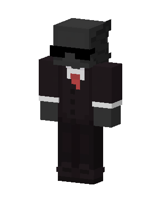 Black Villain Boy skin, 3D preview