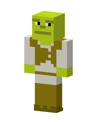 Shrek skin, 3D preview