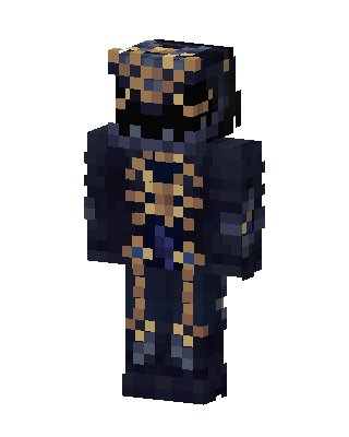 Gilded Shadow Knight Minecraft skin
