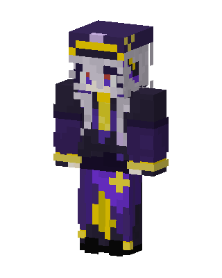 Violet Priest skin, 3D preview