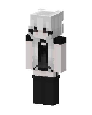 Monochrome Maid skin, 3D preview