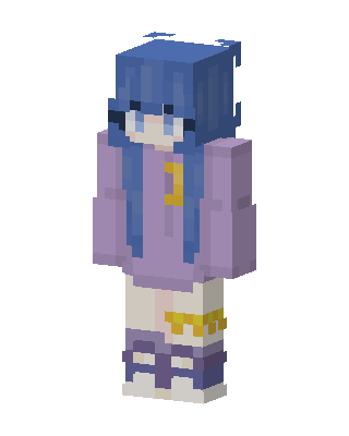 Lavender Moon Hoodie skin, 3D preview