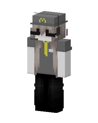 Gray Suit Boy skin, 3D preview