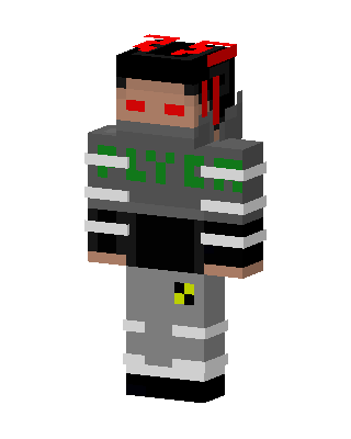 Gray Glowing Gamer Boy Minecraft skin