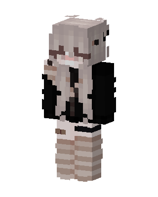 Cozy Striped Girl skin, 3D preview