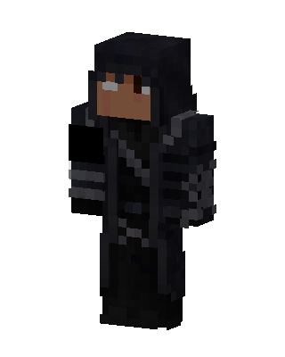 Black Villain Boy skin, 3D preview