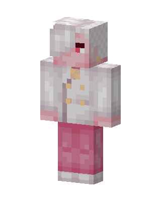 White Cutie Girl skin, 3D preview