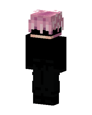 Pink Hair Shadow skin, 3D preview