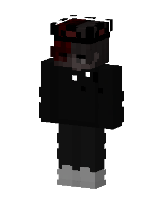 Black Gamer Boy skin, 3D preview