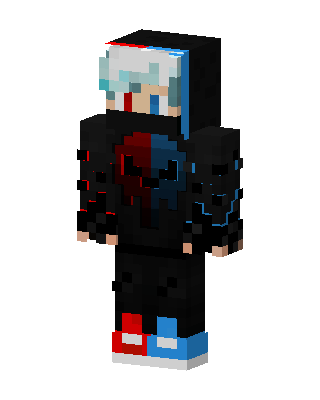 Red Blue Hoodie Minecraft skin
