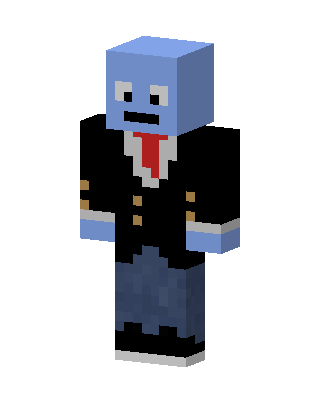 Blue Suit Guy skin, 3D preview
